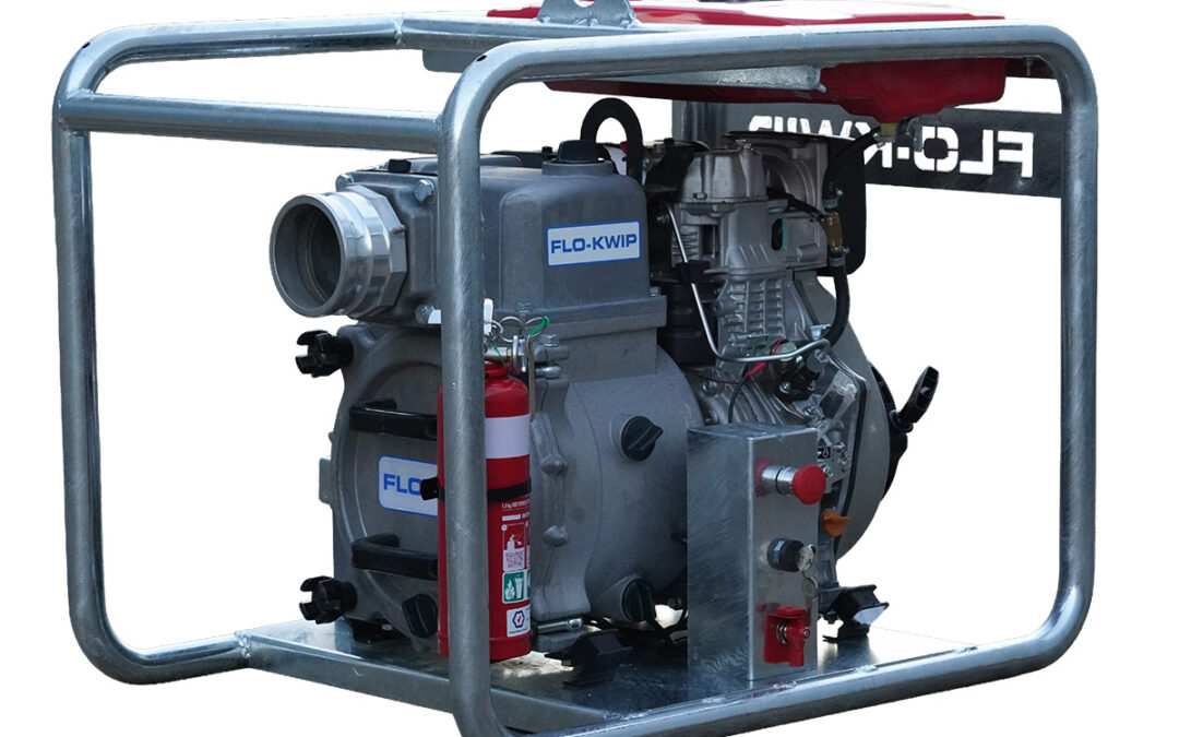 FLO-KWIP FTHZ-80 S/E  3” (100 mm) Heavy-Duty Diesel Trash Pump.